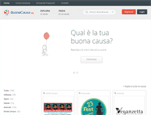 Tablet Screenshot of buonacausa.org